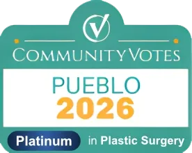 CommunityVotes Pueblo 2026 Platinum winner in Plastic Surgery
